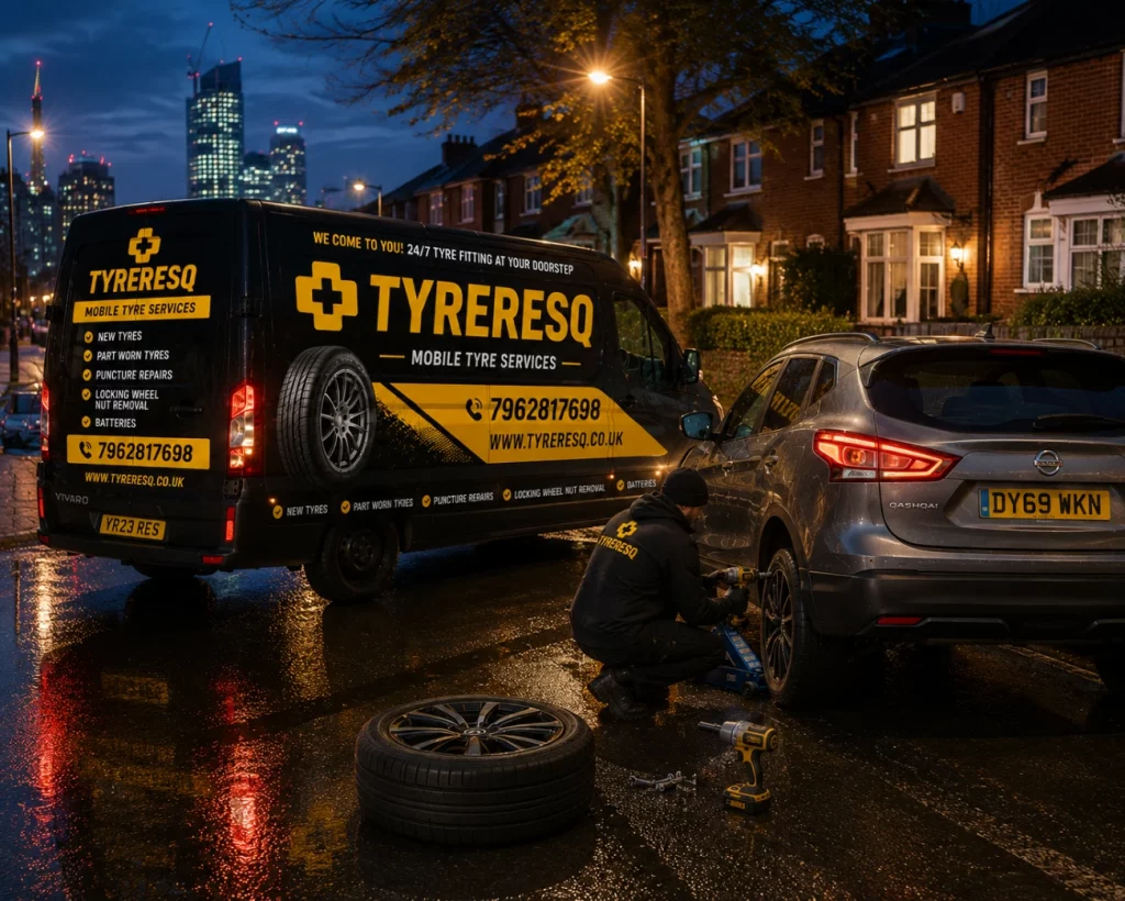 Fast Mobile Tyre Fitting UK | 24/7 Emergency Tyre Replacement